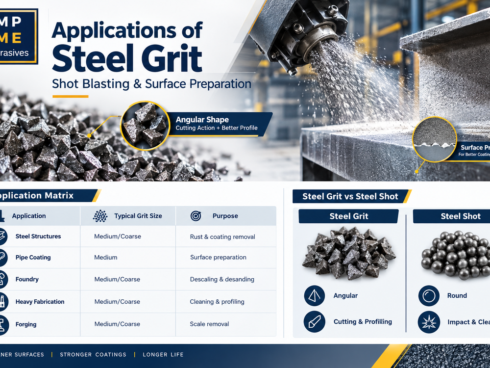 Applications of Steel Grit in Surface Preparation