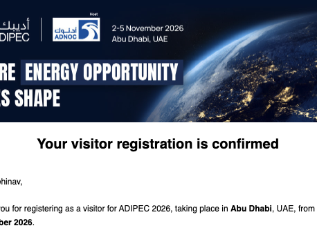 We're going to ADIPEC 2026